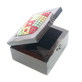 Embroided Small Wooden Box