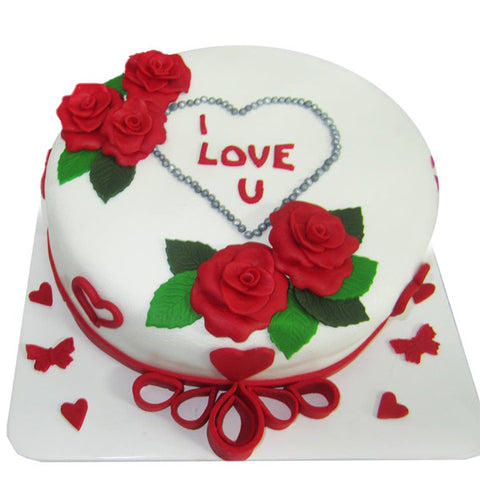 Rose & love Cake