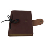 Genuine Cow Leather Journals Notebook for Men and Women Dark Brown