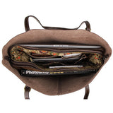 Genuine Vintage Leather Tote Bag Handbag Shoulder Bag for Women