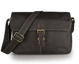 Classic Unisex Leather Briefcase Bookbag Handbag