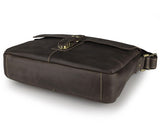 Classic Unisex Leather Briefcase Bookbag Handbag