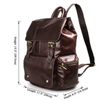 Practical Cowboy Vintage Leather Unisex Bookbag Schoolbag Backpack