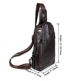Unique Design Fashion Men Chocolate Chest Bag Backpack Messenger Bag