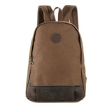Fashionable Canvas And Leather Travel Backpack Bookbag