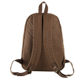 Fashionable Canvas And Leather Travel Backpack Bookbag