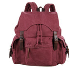 Trendy Canvas And Leather Unisex Backpack