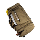 9029N Light Army Green JMD Brand Canvas Hiking Shoulder Bag Unisex