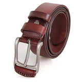 JMD Brand Dark Brown Durable Vegetable Leather Handmade Belt for Men
